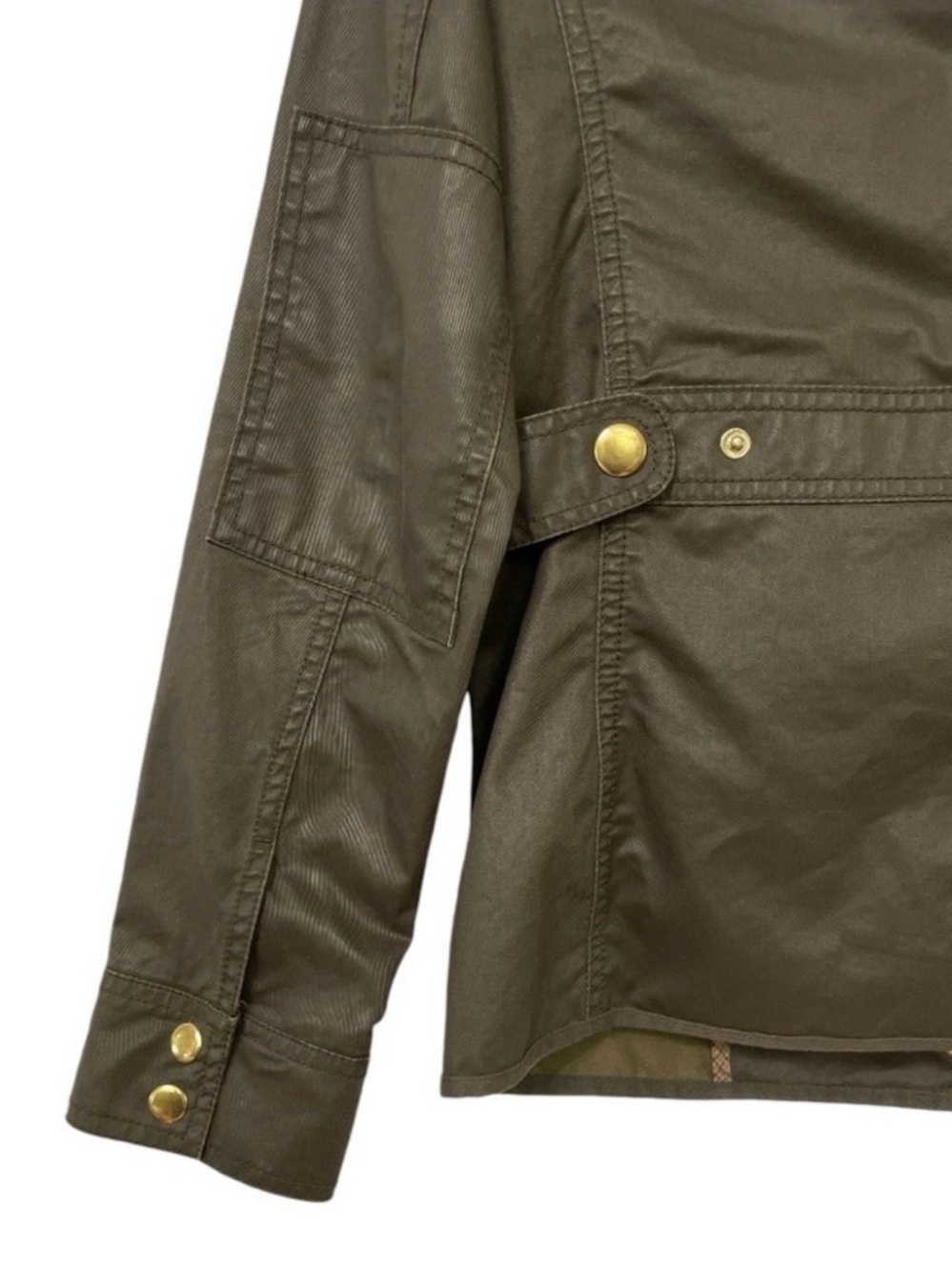 Womens J Crew Army Green Downtown
Waxed Military Style Field Jacket Sz XS - Picture 6 of 16